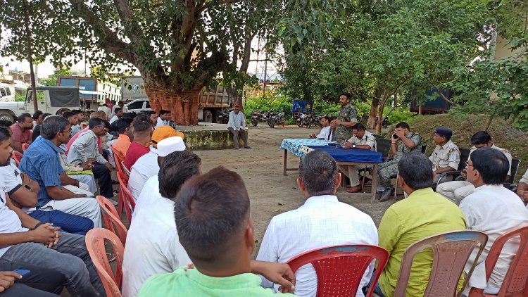 दुर्गापूजा को लेकर छतरपुर में हुई शांति समिति की बैठक : नशेड़ियों और हुड़दंगियों पर लगेगा लगाम : अफवाहों को हवा देने वालों पर होगी कार्रवाई